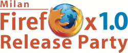 logo Milan FireFox 1.0 Release Party